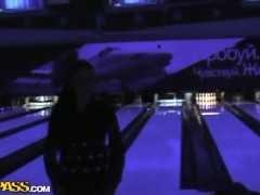 Brunette is too horny to stop sucking her mans rock solid love torpedo