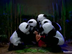Panda maniacs gangbang pretty Ashli Orion